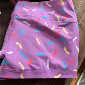 Feed me Fight me sprinkle shorts.